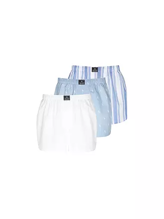 POLO RALPH LAUREN | Boxershorts 3-er Pkg stripe / white / est blue | 